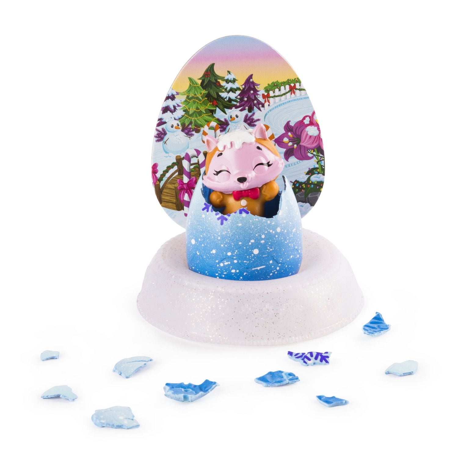 Hatchimals CollEGGtibles, Hatchy Holidays 1 Pack + Nest, for Ages 5 and Up (Styles May Vary)