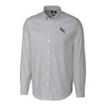 thumbnail image 2 of Men's Cutter & Buck  Charcoal Oklahoma City Baseball Club Oxford Stretch Stripe Long Sleeve Button-Down Dress Shirt, 2 of 3