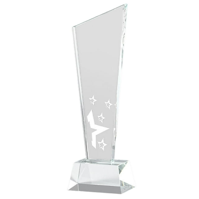Trofeo de cristal de recuerdo, decoración de mesa para eventos corporativos, ligero y transparente. Estilo A