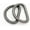 Gunmetal, variant on 100 Pack 1/2 Inch Metal D-Rings Non Welded Dee Ring for Bag Belt Lanyard DIY Craft Accessories (Silver)