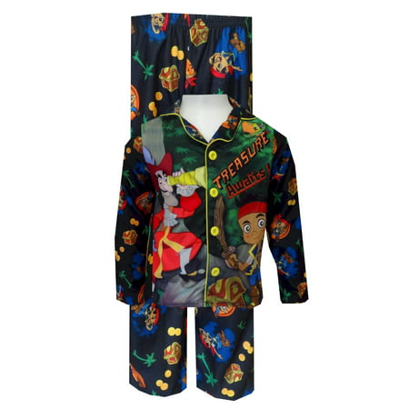 Jake And The Neverland Pirates Button Front Toddler Pajamas