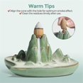 thumbnail image 4 of Waterfall Backflow Incense Burner Ceramic, Aromatherapy Ornament, 4 of 5