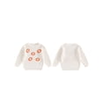 thumbnail image 3 of Aojekbee Baby Halloween Sweaters Long Sleeve Round Neck Pumpkin Embroidery Knit Tops Toddler Sweatshirts, 3 of 10