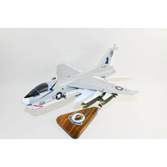 VA-82 Marauders A-7e Corsair II Model, LTV, 1/31 Mahogany Scale Model, Navy