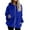 #H-Blue, variant on ZHYou Womens Soft Fleece Hoodies Sweatshirts Zippered V-Neck Pullover Long Sleeve Warm Coats