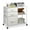 White, variant on GALAXHERO 3 Drawer File Cabinets, Mobile Printer Stand with Storage Shelf for Home Office/Letter/A4, Rustic Brown