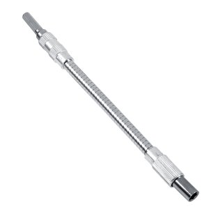 Support de visseuse flexible 7.87in Hex Shank pour les espaces serrés avec 6.35mm Jarret de 1/4" pour tournevis électriques et perceuses sans fil