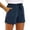 A-Navy538, variant on XIAOCHA Womens Cotton Blend Casual Shorts Relaxed Fit Mid Thigh Drawstring Waist Utility Shorts Soft Casual Summer Shorts