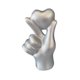 thumbnail image 5 of Escultura de mano con forma de corazón de amor, adorno de escritorio para aniversario o fiesta de cumpleaños. Plateado, 5 of 9