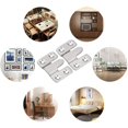 thumbnail image 4 of (5 Pairs,With Screws) Picture Frame Hook, Furniture Connector Flush Mount Bracket, Wall Mounted Solid Metal Photo Hanger for Fixing Picture, Image or Mirror, 4 of 4