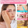 thumbnail image 4 of Emlimny 33 Pcs Face Razors,Dermaplane Razor for Women Face, 3 Colors Eyebrow Razors and Face Razors for Women and Men, Multipurpose Facial and Eyebrow Hair Trimmer and Shaver with Precision Cover, 4 of 7
