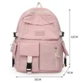 thumbnail image 3 of Mochila de moda 2024 para mujer, mochilas escolares para estudiantes, para niñas y adolescentes, bonita mochila escolar con múltiples bolsillos, mochila de lona para tiempo libre para computadora port, 3 of 5