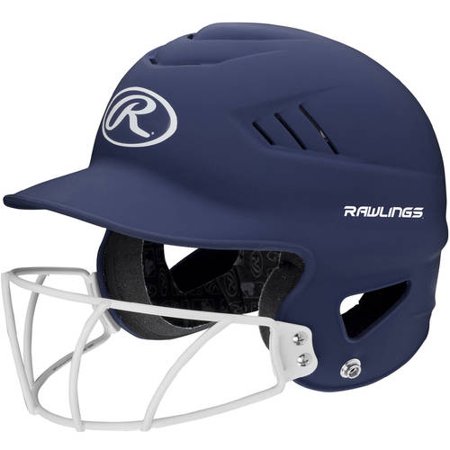 Rawlings Coolflo Highlighter Series Matte Style Softball Batting Helmet with Face Guard, Multiple Colors, One Size Fits Most