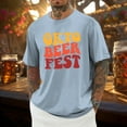 thumbnail image 2 of LUOGENLI T-shirts pour Homme pour Hommes Homme Été Décontracté T-Shirt Imprimé Oktoberfest Manche Courte Col Rond T-Shirt Hauts 4TG T-shirts pour Hommes T-shirts Graphiques Pâques Bleu Clair G, 2 of 6