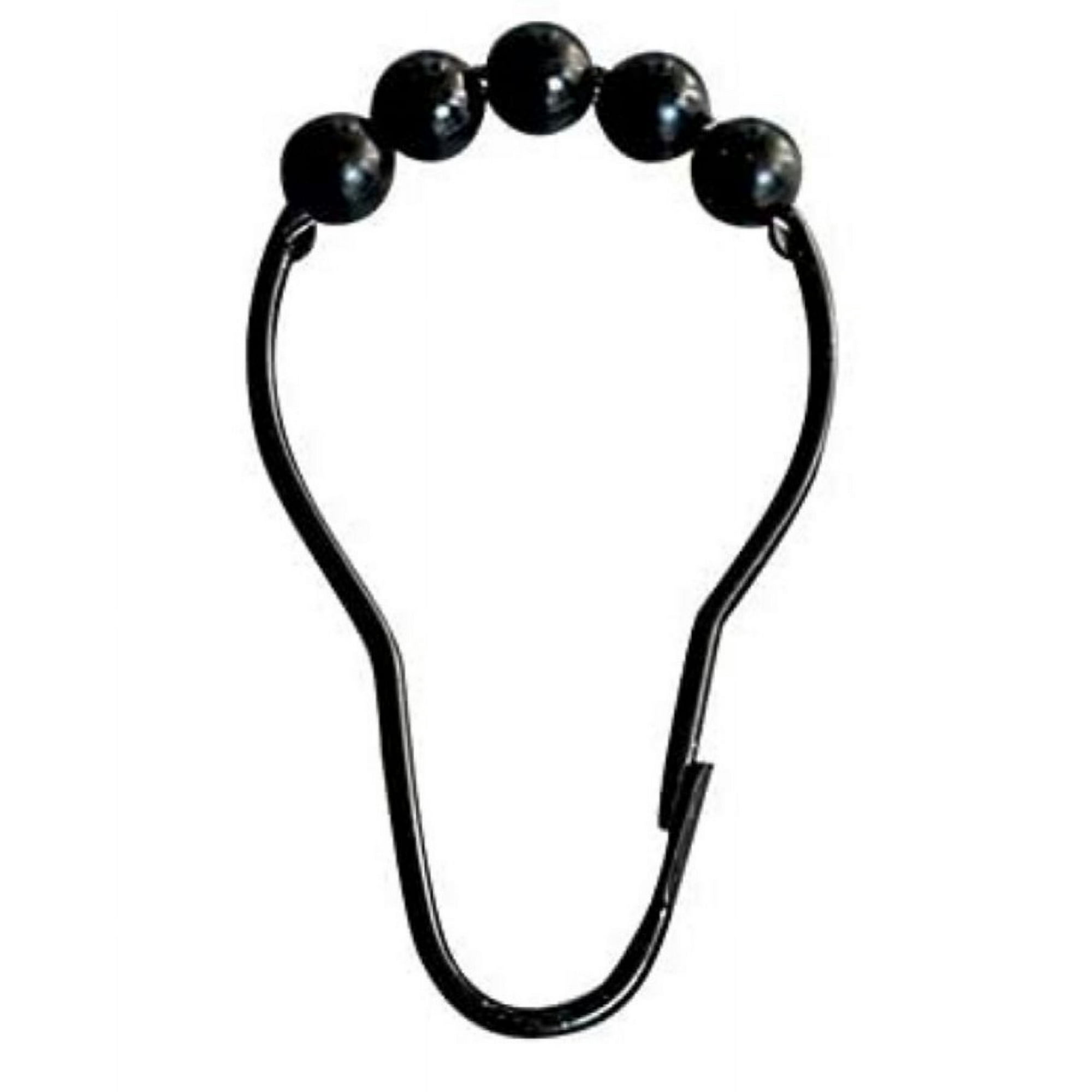 Titanker Lot De 12 Crochets De Rideau De Douche En Métal Résistant à La Rouille Pour Tringle De Douche De Salle De Bain – Nickel