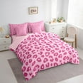 thumbnail image 3 of Castle Fairy Animal Cheetah Print 7-Piece Twin Bedding Sets for Girls Teens Women,Abstract Geometric Bedding Comforter Set,Dreamy Princess Breathable Sheet Sets,Super Cozy Room Decor, 3 of 8