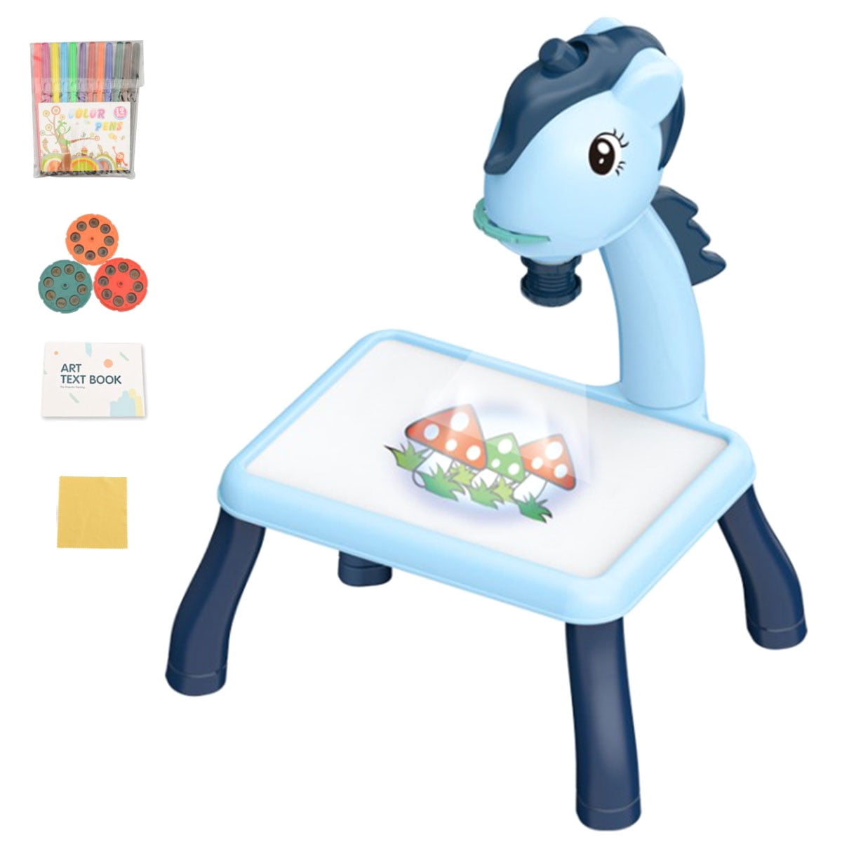 Willkey Drawing Projector Toy Kids Drawing Projector Table Child