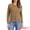 Brown, variant on DARING DIVA Women's Crew Neck Long Sleeve Open Front Button Down Cardigan S Brown