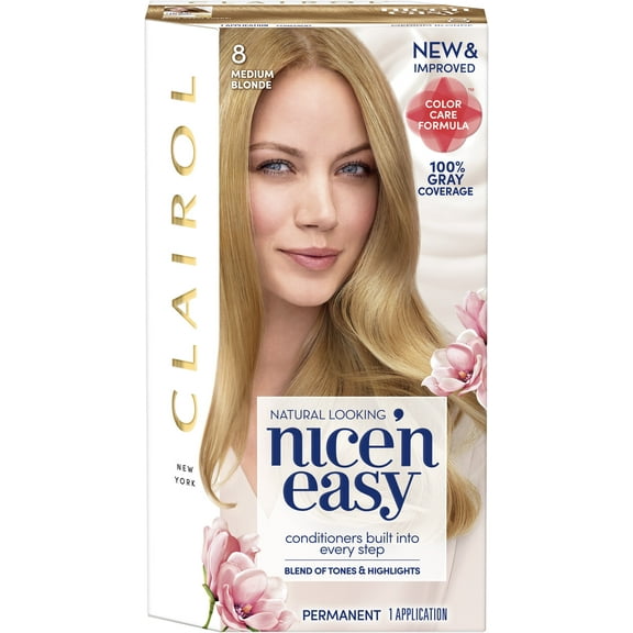 Nice'n Easy Permanent Color, Natural Medium Blonde [8/103A] 1 ea (Pack of 2)