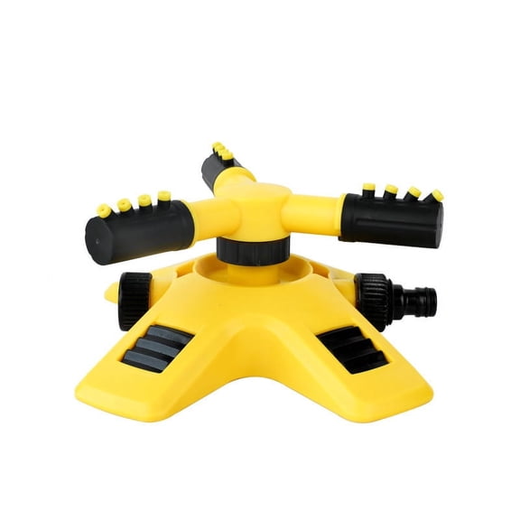 360-Degree Automatic Rotating Sprinkler, Triple-Head Lawn Irrigation Nozzle with Sequential Watering, for Garden & Nursery Use