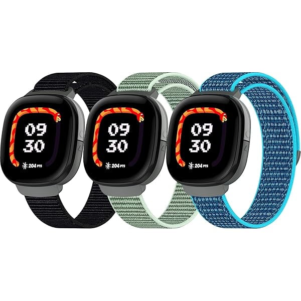 wonima11 3-Pack Nylon Bands Compatible with Google Fitbit Ace LTE (2024), Breathable Sport Replacement Straps Soft Adjustable Solo Loop Nylon Wristband for Fitbit Ace LTE