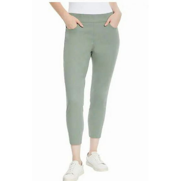 Gloria Vanderbilt Ladies' Slim Fit Mid Rise Pull On Pants, Green 12