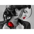 thumbnail image 1 of Pintura de diamantes (DE9100) 5D DIY Rose Woman Full Round Rhinestone Home Art Picture 45x60cm FLhrweasw Nuevo, 1 of 1