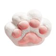 thumbnail image 4 of Cojín con forma de pata de gato, manta y almohada. Juego de almohadas versátil, ideal como regalo de cumpleaños o para el sofá. Blanco, 4 of 9