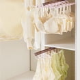 thumbnail image 4 of Pull Out Underwear/Underpants Rack, 14 Arms Extendable Pull Out Closet Rod, Closet Valet Rod Slide Clothes Organizers for Space Saving and Storage Pants Hanger Bar, 4 of 6