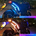 thumbnail image 1 of Tira de luces LED de color para motocicleta, luz de ambiente modificada para motocicleta, luz de giro, luz trasera, luz de inicio de escaneo, 1 of 3