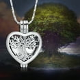 thumbnail image 4 of Tree of Life Cremation Urn Ashes Necklace for Women Men Hollow Heart Cremation Ash Pendant Loved One Memorial Jewelry, 4 of 8