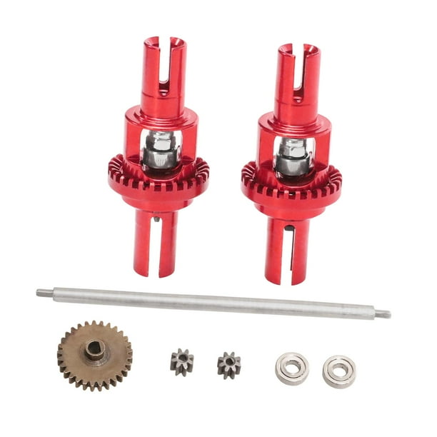 1:28 RC Car Diferencial Actualización Suministro de metal resistente Reemplazo para rojo
