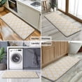 thumbnail image 6 of Yellow Geometric Quatrefoil Pattern Kitchen Rug Mat,Kitchen Runner Rugs Non Skid Washable,Decorative Kitchen Floor Mats for Kitchen,Sink,Laundry,17"x47.2", 6 of 7