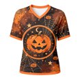 thumbnail image 6 of Yuhangmm Halloween Shirts for Women Effortless Casual Printed Loose Fit T Shirt for Comfort and Style with Relaxed Silhouette Multicolour XL, 6 of 6