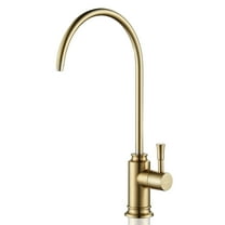 Achelous Brushed Gold Kitchen Water Filter Faucet,Stainless Steel Lead-Free Drinking Water Faucet Fits Reverse Osmosis Units or Filtration System in Non-Air Gap