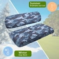 thumbnail image 6 of POLERO Blue Camo Print Golf Cart Seat Covers and Backrest Cover, Universal Club Car Seat Covers for Ezgo Seats Golf Carts, Breathable Bench Cushion Cover, 6 of 8