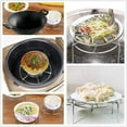 thumbnail image 2 of Xiao Hua Stainless Steel Steamer Rack Triangle Rack Steamer Basket Food Rack Pressure Cooker Air Fryer Rack, 3-Piece Set, 2 of 5
