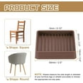 thumbnail image 6 of 2.5x2.5 inch Square Rubber Furniture Caster Cups, NOGIS Anti-Sliding Furniture Pads Bed Stopper Floor Protectors with Grip - Protect Any Flooring (Brown), 6 of 7