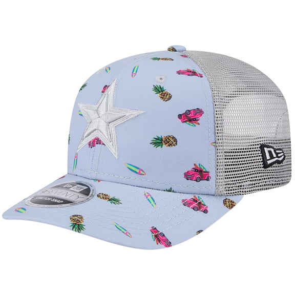 Men's-New Era Light Blue Dallas Cowboys Adventure Surfboard 9SEVENTY Adjustable Hat