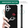 thumbnail image 5 of FKBRCL4U Compatible With iPhone 16 Plus Case, Skull Hand Holding Rose Pattern For Girl Ultra Protection Shockproof Soft Silicone TPU Non-Slip Back, 5 of 7