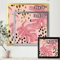 thumbnail image 4 of Designart 'Rough Brush Strokes Pink Colored Monstera I' Tropical Framed Art Print, 4 of 4