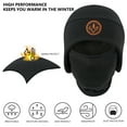 thumbnail image 3 of BASSDASH Soft Fleece 2-in-1 Hat with Ski Mask Ear Flap Fishing Hunting Beanie for Men Women Cold Weather, 3 of 8