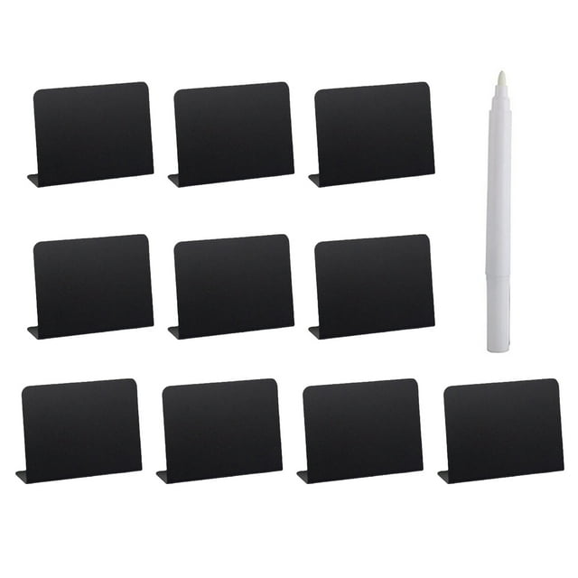 LCXmlly Panier Pince 10 Pcs Petit Tableau Noir Design en V Écriture Fluide Tissu de Rangement Essuyable Panier Boîte Pince Fournitures de Bureau Panier