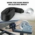 thumbnail image 4 of Heavy Duty Towing Cord with Metal Buckle 4/6Meters Trailer Boat Winch Strap, 4 of 9