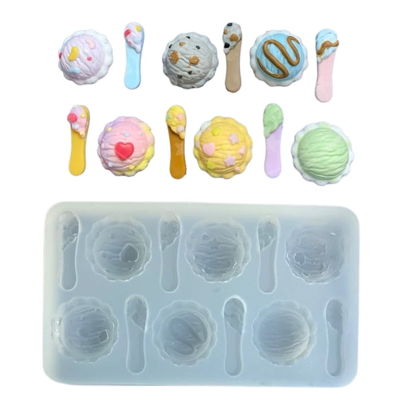 WINDLAND Silicone Mold for DIY Handmade Jewelry Ice Cream Ball Molds for DIY Enthusiasts