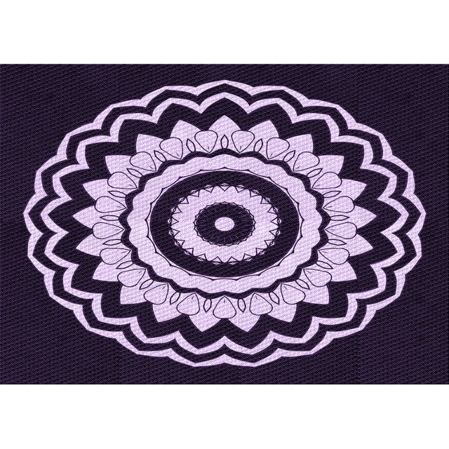 Ahgly Tapis Rectangulaire Lavable en Machine Intérieur Transitionnel Violet Profond, 8 Pieds x 12 Pieds