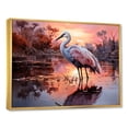 thumbnail image 2 of Designart "Tranquil White Flamingo Haven" Animals Flamingo Floater Framed Wall Art Prints, 2 of 5