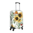 thumbnail image 3 of Disketp Sunflowers Leaves And Birds Elastic Travel Luggage Cover Travel Suitcase Protective Cover For Trunk Case Apply To 18''-32'' Suitcase Cover (Luggage not included)-Small, 3 of 9