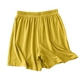 thumbnail image 7 of Boxer Shorts Women Cotton Ladies Boxers Underwear Mid-rise Lace Boyshort Panties Yellow M, 7 of 7