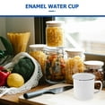 thumbnail image 5 of Yardwe 1Pc White Enamel Tea Cup Practical Home Water Cup Suitable for Coffee Juice and Daily Use, 5 of 6